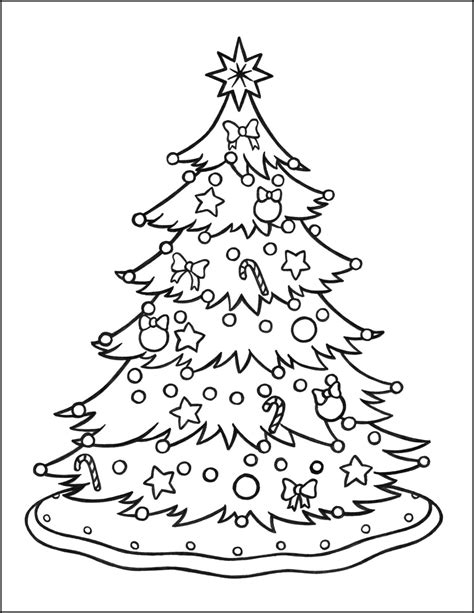 adult coloring christmas tree coloring pages