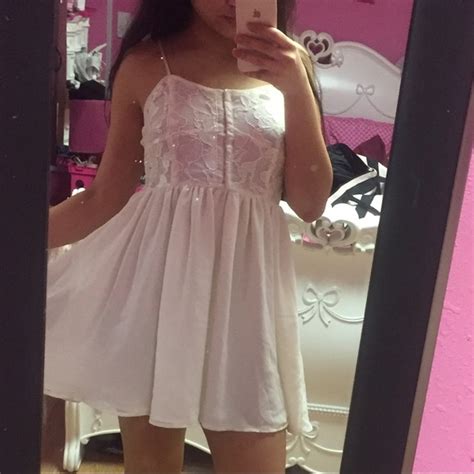 29 off forever 21 dresses and skirts white lace corset top flowy dress