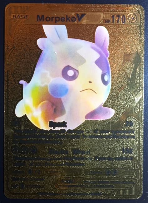 morpeko  gold foil pokemon card  values mavin