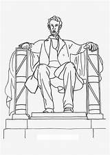 Lincoln Memorial Abraham Coloring Drawing Lesson Worksheet Tattoo Drawings Paintingvalley Worksheets Pages sketch template
