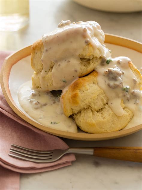 biscuits  gravy recipe spoon fork bacon recipe biscuits