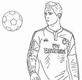 Ronaldo Coloring Pages Cristiano Juventus Ball Sports Soccer Football Choose Board sketch template
