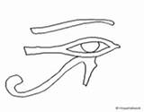 Coloring Horus Eye Scarab Coloringcrew Sphinx Egyptian sketch template