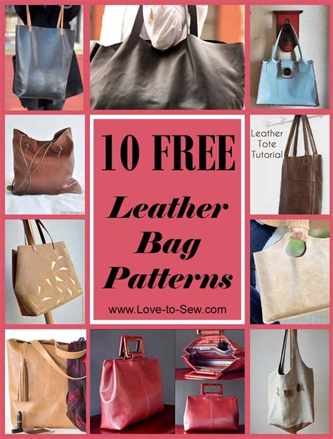 leather bag patterns love  stitch  sew