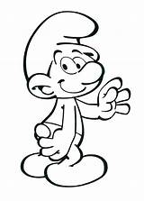 Smurf Coloring Papa Smurfette Clipartmag Drawing Popular sketch template