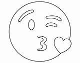 Emoji Coloring Pages Heart Printable Colouring Sheets Kids Eye Print Template Visit sketch template