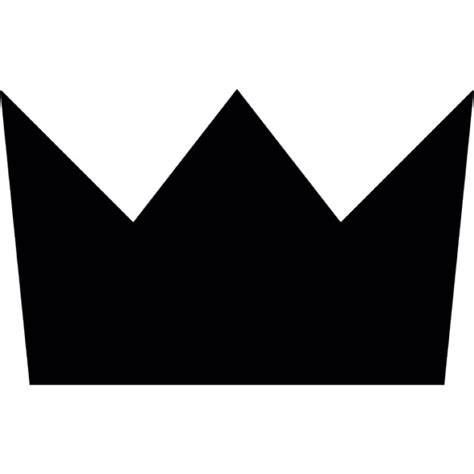 crown shape silhouette icons
