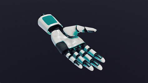 robotic hand    model  seannicolas eb sketchfab
