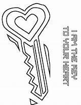 Heart Coloring Pages Hearts Kids Key Roblox Colouring Drawing Keys Adult Symbols Printable Clipartmag Books Print Hubpages Locks Choose Board sketch template