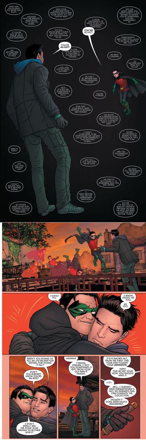 Richard Grayson Damian Wayne A Superhero Comic