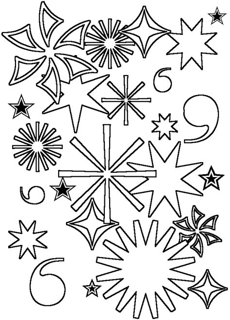 coloring activity pages fireworks coloring page