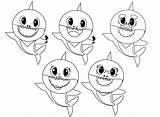 Colorir Desenhos Pinkfong Babyshark Stencils Toddlers Kleurplaten Sharks Coloringhome Infantis Template Cocomelon 상어 색칠 도안 아기 Paginas Scrapboo Mewarnai 크퐁 sketch template