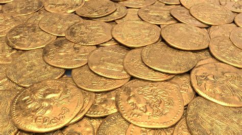 artstation ancient roman gold coin pack game assets