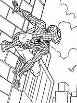 Coloring Pages Spiderman Lurking Enemy Letter sketch template