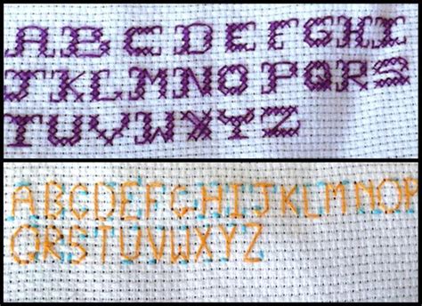 patterns  counted cross stitch alphabet lovetoknow