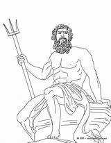 Poseidon Greece Greca Zeus Griego Grego Mitologia Mares Mythology Mitologici Deuses Greci Gregos Hellokids Primitivo Stampare Hades Dioses Griegos Lusso sketch template
