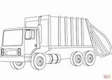 Coloring Garbage Truck Pages Printable Trucks Drawing Dot Categories sketch template