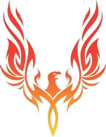 phoenix vector art illustration  images phoenix bird tattoos