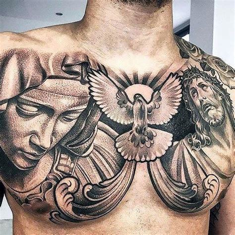 Top 90 Background Images Religious Chest Piece Tattoo Completed