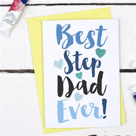 best step dad ever father s day card by alexia claire