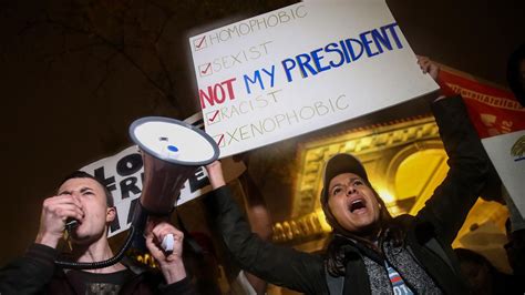 thousands protest trump victory