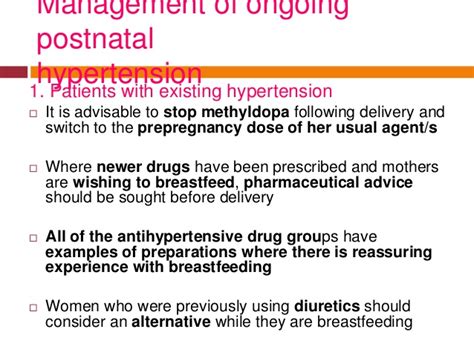 postpartum management of hypertensive disorders in pregnancy