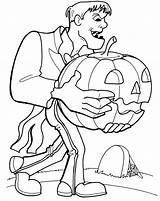 Frankenstein Coloring Halloween Pages Bride Printable Print Pumpkin Color Kids Getcolorings Popular sketch template