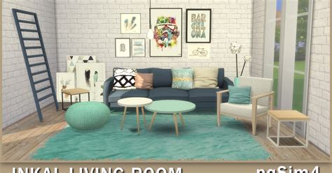 inkal living room sims  custom content