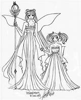 Daughter Mother Anime Mom Drawing Coloring Pages Deviantart Drawings Serenity Neo Queen Getdrawings Traditional Template Fan sketch template