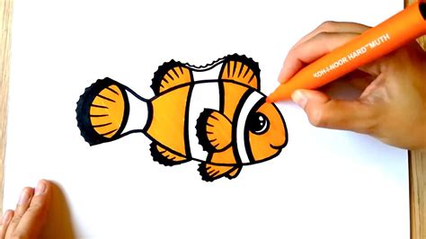 draw  clownfish coloring  markers youtube