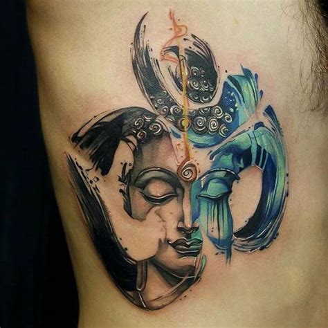 150 Angry Lord Shiva Tattoos For Men 2020 Trishul And Om