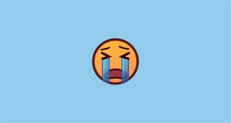 😭 Loudly Crying Face Emoji On Emojidex 1 0 34