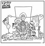 Toy Story Coloring Pages Printable Disney Box Drawing Halloween Color Coloriage Print Bonnie Artworks Getcolorings Getdrawings Woody Buzz Jessie sketch template
