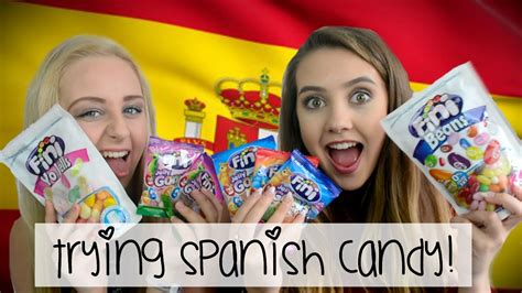 britsh girls try spanish candy youtube