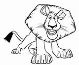Alex Coloring Pages Madagascar sketch template