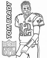 Brady Coloring Patriots Players Topcoloringpages sketch template