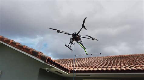 lavado drone demo roof cleaning drone soft washing drone