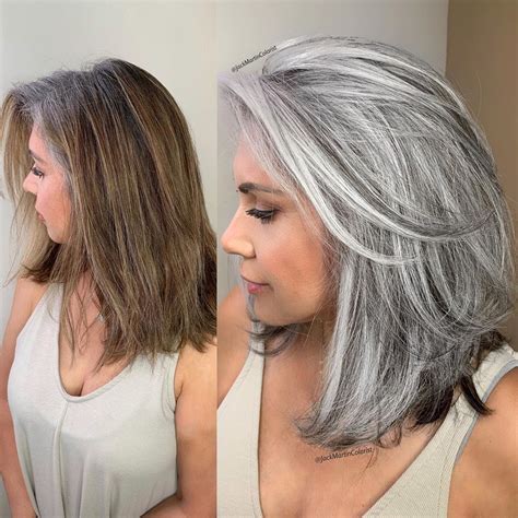 transitioning to gray hair 101 new ways to go gray in