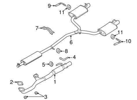 exhaust components   ford explorer quirkparts