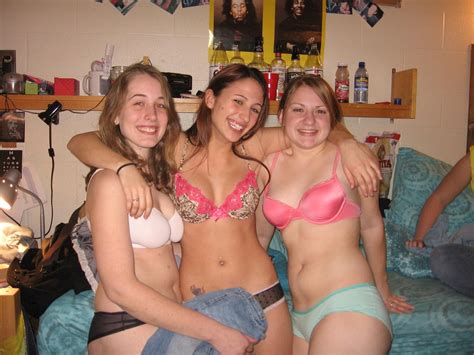 sexy girls showing their bras