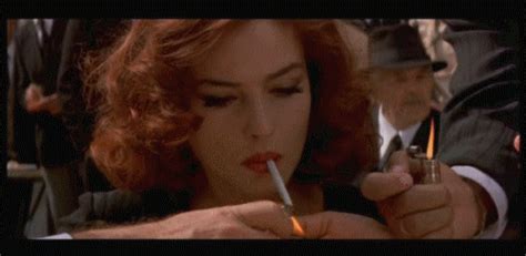 monica bellucci smoking find and share on giphy