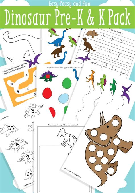 dinosaur printables  preschool easy peasy  fun