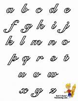 Coloring Pages Cursive Letters Alphabet Bubble Lowercase Kids Easy Classic Individual Letter Uppercase Book Visit Gif Script Print These Numbers sketch template