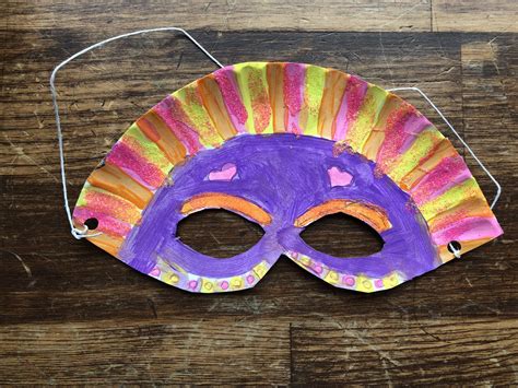 paper plate mask craft  kids  peaceful nest