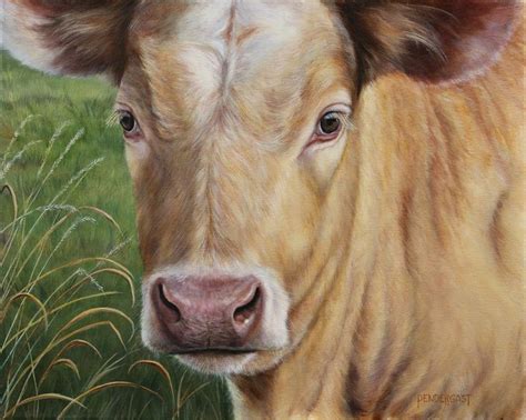 spring calf oil  canvas    oil  canvas  art world