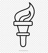 Antorcha Torch Torcia Libertad Disegni Colorare Pinclipart Pikpng sketch template