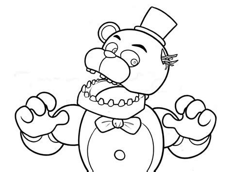 nights  freddys coloring pages funtime foxy