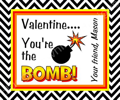 youre  bomb valentine printables