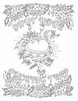 Coloring Pages Printable Swear Words Word Adult Curse Print Own Make Adults Off Color Sheets Only Getcolorings Grown Name Col sketch template
