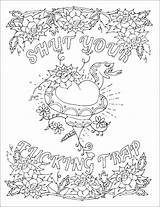 Coloring Pages Swear Word Words Printable Adult Curse Print Own Make Adults Sheets Off Color Only Getcolorings Name Col sketch template